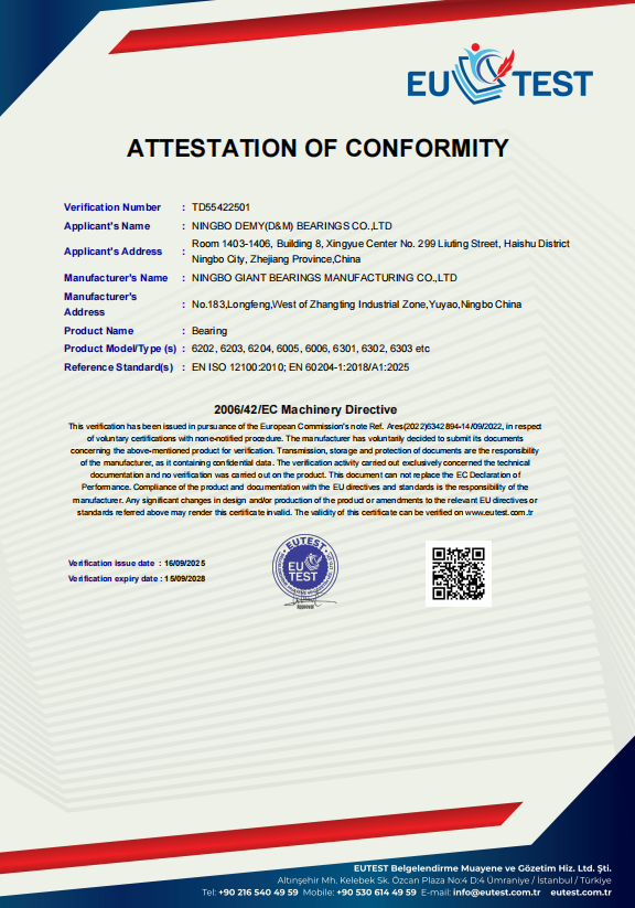 CE Conformity Attestation